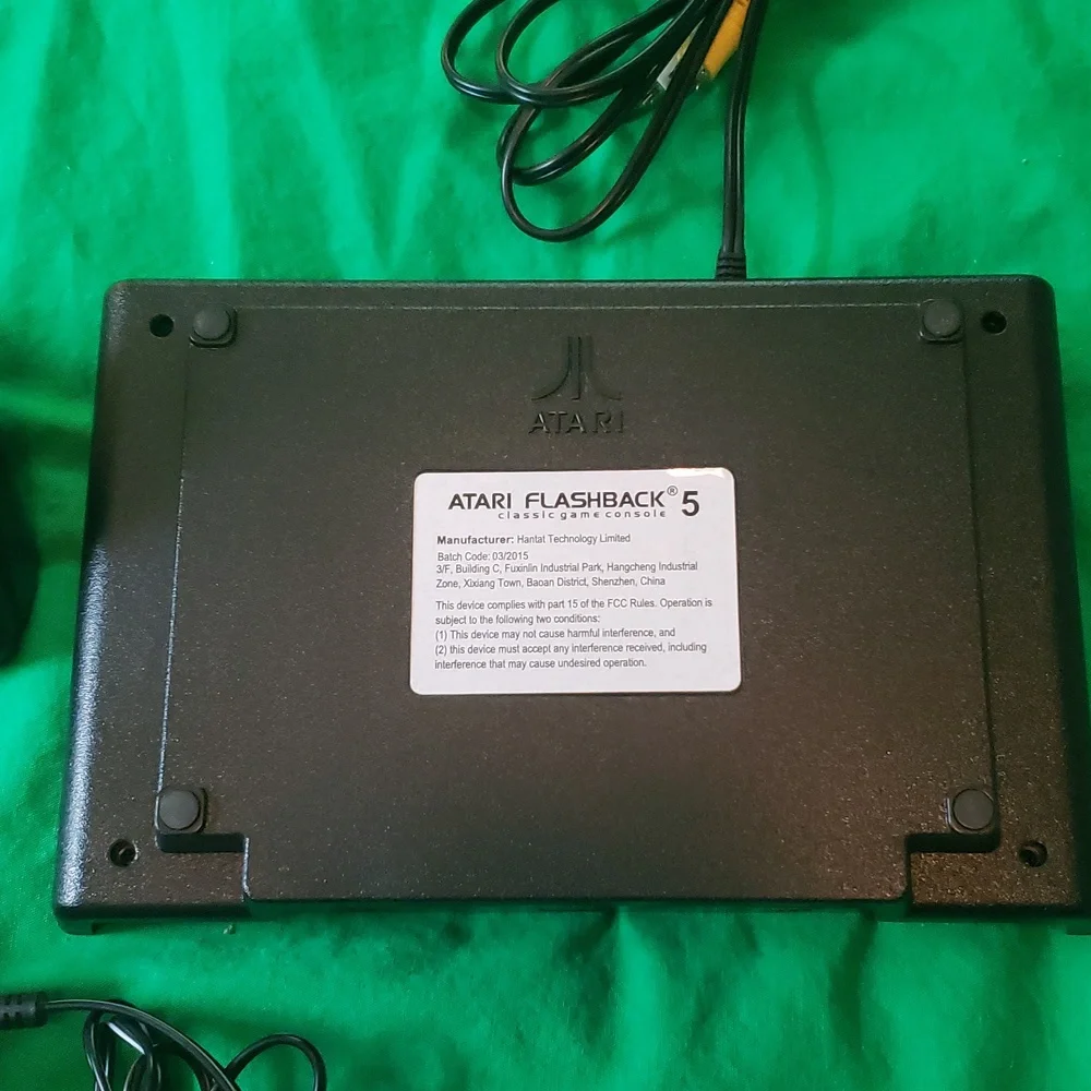 Atari Flashback 5 with Two Controllers Manual Power Cable + AV Cable Not Working